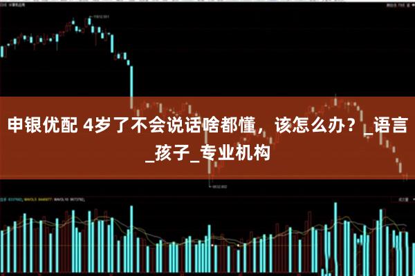 申银优配 4岁了不会说话啥都懂，该怎么办？_语言_孩子_专业机构