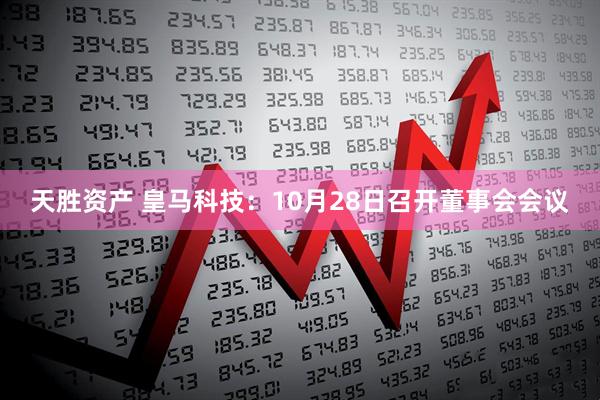天胜资产 皇马科技:10月28日召开董事会会议